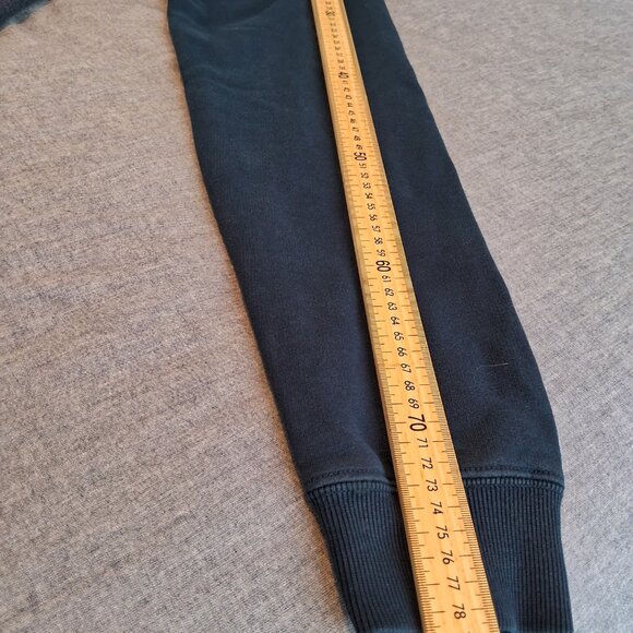 Adidas Original blue jeans Trefoil logo Pullover Hoodie Womens Size L - Picture 5 of 9